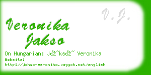 veronika jakso business card